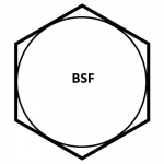 1/2" BSF ST/ST HEX FULL NUTS A4