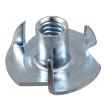 M 6 FOUR PRONGED TEE NUT ZINC