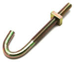 M6 X 60 HOOK BOLT & NUT ZINC PLATED