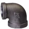 1.1/2"X 3/4"BSPT REDUCING ELBOW FIG 151R BLK