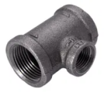 1.1/2 X 1.1/4 BSP UNEQ T FIG 161R BLACK