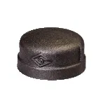 1" BSPT BLK MAL CAP FIG 185