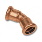 28MM COPPER PRESSFIT 45 DEG ELBOW
