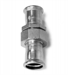 22MM PRESS-FIT UNION COUPLING 316L