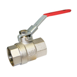 1/2 NPT LEVER BALL VALVE LV2314 RED LOCKING HANDLE