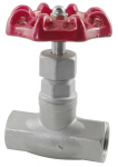 1.5"BSP SS GLOBE VALVE 16BAR -25 TO 200DEG C