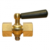 1/4 BSP BRASS GAUGE COCK MALE/FEMALE