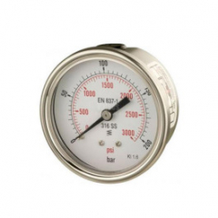 2.1/2inch DIAL 1/4 BSP BACK ENTRY S/S CASE