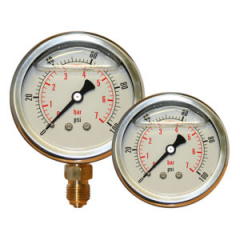 2.1/2inch DIAL 1/4 BSP BOTTOM ENTRY GLYC FILL