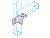 UNISTRUT 1 + 1 HOLE RIGHT FITTING BRACKET